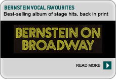 BERNSTEIN ON BROADWAY - New Vocal Album