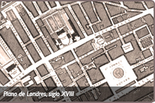 Plano de Londres, siglo XVIII