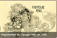 Programmheft der Carnegie Hall, um 1900
