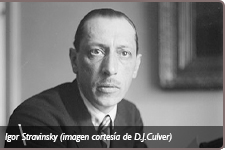 Igor Stravinsky (imagen cortesía de D.J.Culver)