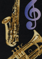 Ties & socks with musical motifs