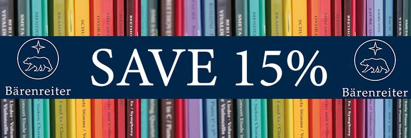 Save 15% on Bärenreiter