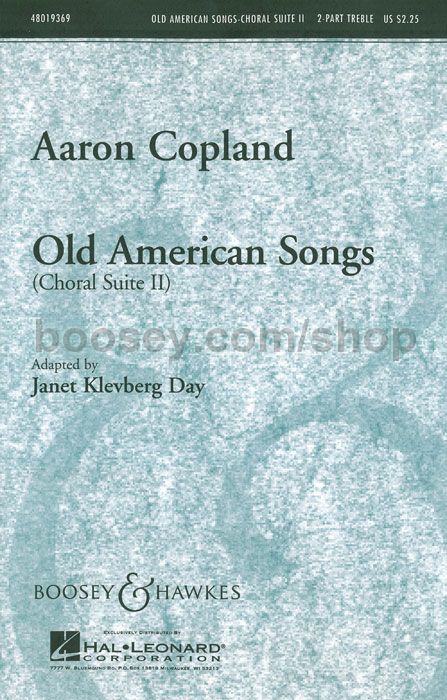 Aaron Copland: Old American Songs Complete - Partitura Vocal