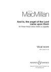 MacMillan, James: And lo the angel of the Lord SATB/SATB/SATB