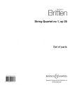 Britten, Benjamin: String Quartet no. 1, op. 25 - set of parts