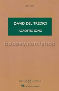 Acrostic Song (Study Score - Hawkes Pocket Score 1219)