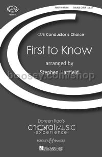 First to Know (SATB)