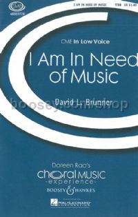 I Am in Need of Music (TTBB) (TTBB & Piano)