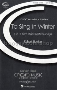 To Sing In Winter (SATB & Piano)