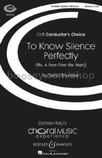 ToKnow Silence Perfectly (SATB & Piano)
