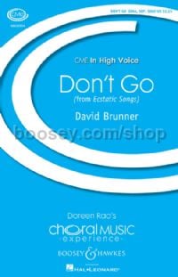 Don't Go (SSAA, Soprano & Percussion)