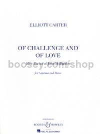 Of Challenge and of Love (Soprano & Piano)