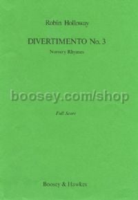 Divertimento No. 3, Op. 33a (Soprano & Wind Quintet)