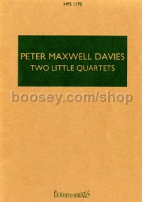 Two Little Quartets (Hawkes Pocket Score - HPS 1175)