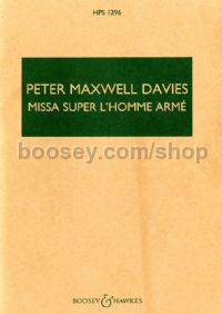 Missa Super L'Homme Arme (Hawkes Pocket Score - HPS 1296)