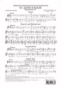 St Anne's Mass (Congregation 10-Pack - 1997) (SATB & Organ)