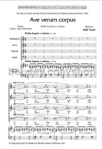 Ave verum corpus (SATB with divisi & piano/organ) - Digital Sheet Music