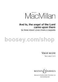 And lo the angel of the Lord (SATB)