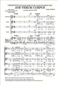 Ave verum corpus (SSAATB a cappella) - Digital Sheet Music