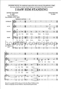 I saw him standing (SATB with divisi & organ) - Digital Sheet Music