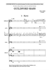 Guildford Mass (SATB & Organ) - Digital Sheet Music