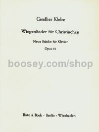 Wiegenlieder für Christinchen Op. 13 (Piano)