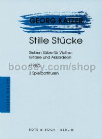 Stille Stücke. 7 Movements (1987) (Violin, Guitar, Accordion (3 Scores))