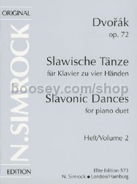 Slavonic Dances No. 5-8 Op72/2