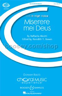 Miserere mei Deus (SSA Latin)