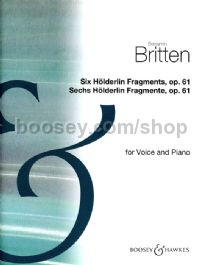 Six Hölderlin Fragments, Op. 61 (High Voice & Piano) (German)