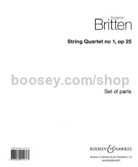 String Quartet No. 1, Op. 25 (Parts)