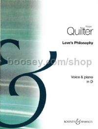 Love's Philosophy In D (Voice & Piano)