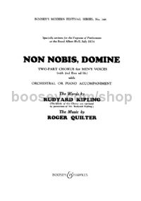 Non Nobis, Domine (Tenor & Bass)