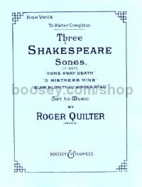 3 Shakespeare Songs, op. 6 (High Voice & Piano)