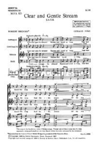 Clear and Gentle Stream (SATB)