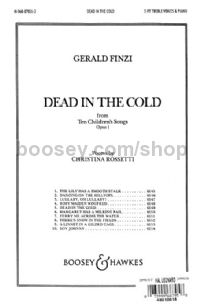 Dead In The Cold (SS & Piano)