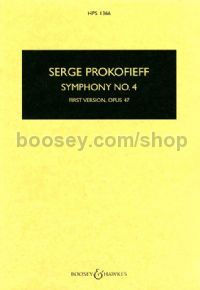 Symphony No.4 - first version Op. 47 (Hawkes Pocket Score - HPS 1366)