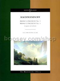 Piano Concertos 3 & 4 (Full score - Masterworks)