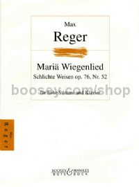 Mariae Wiegenlied Op. 76/52 (High Voice & Piano)