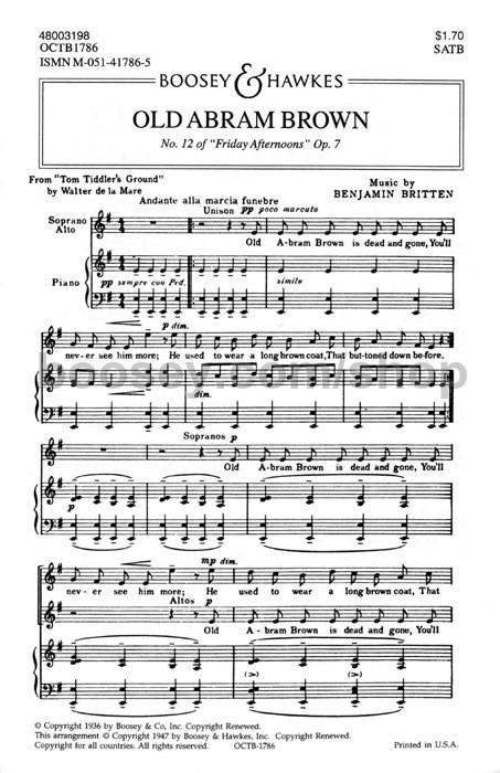 A New Year Carol - Benjamin Britten - YouTube