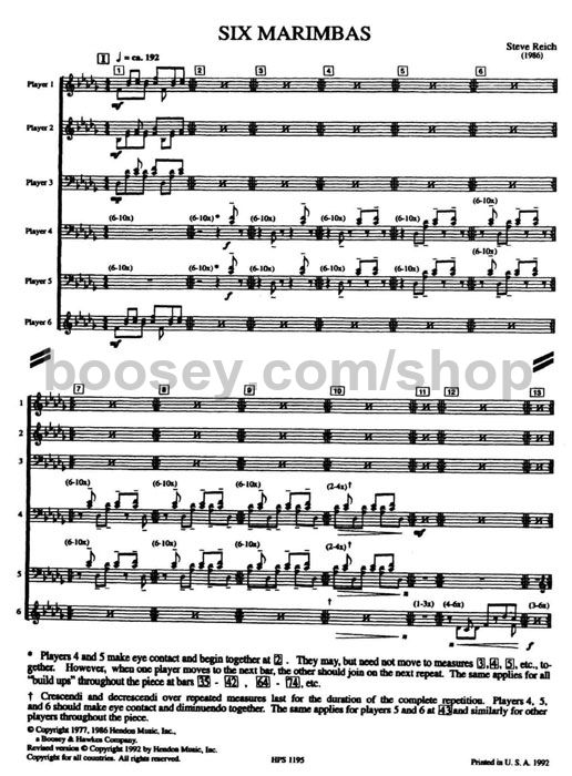 Steve Reich - Six Pianos / Music For Mallet Instruments, Voices And Organ Steve Reich - Six Pianos / Music For Mallet Instruments, Voices And Organ