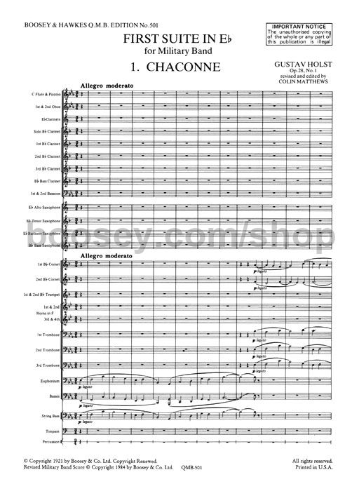 Gustav Holst First Suite In E Flat (revised) Gustav Holst First Suite In E Flat (revised)