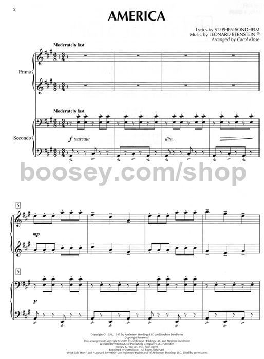 WEST SIDE STORY PIANO VOCAL SCORE PDF WEST SIDE STORY PIANO VOCAL SCORE PDF
