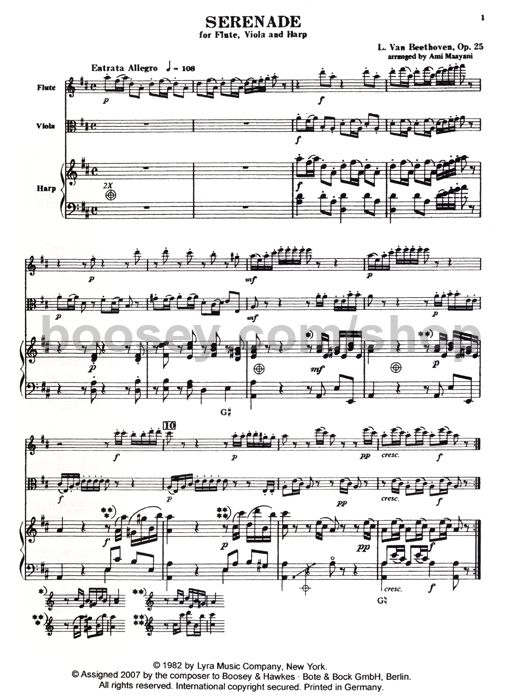 Beethoven Serenade Op. Program Notes