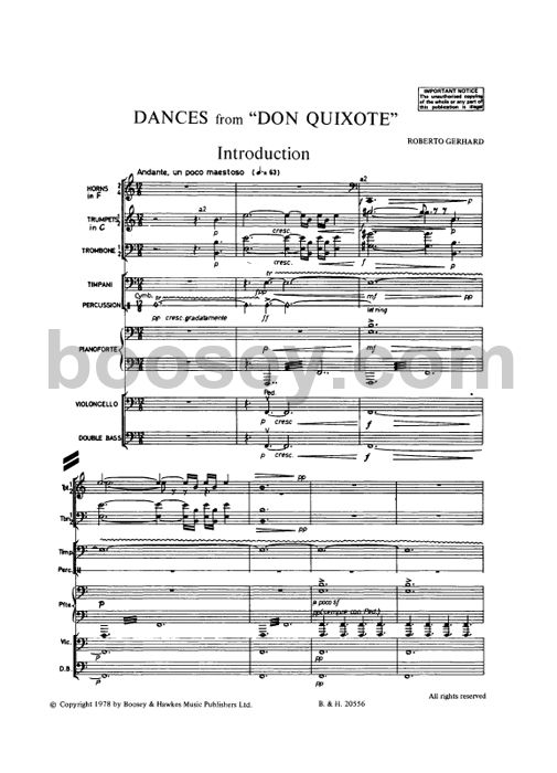 Roberto Gerhard - Don Quixote - Pedrelliana - Albada Interludi I Dansa Roberto Gerhard - Don Quixote - Pedrelliana - Albada Interludi I Dansa