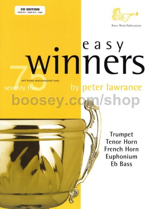 Various Easy Winners for Eb/F Treble Clef Brass Instruments (Book and CD)