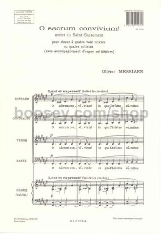 MESSIAEN O SACRUM CONVIVIUM PDF DOWNLOAD MESSIAEN O SACRUM CONVIVIUM PDF DOWNLOAD