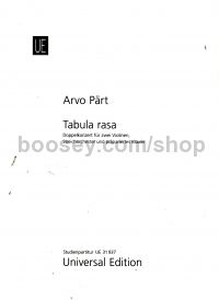 arvo part tabula rasa score arvo part tabula rasa sheet music