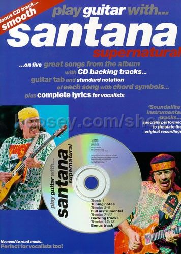 santana carlos play guitar with santana supernatural book cd