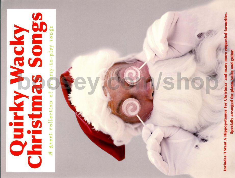 various wacky christmas songs i want a hippopotamus for christmas sheet music free